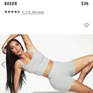 Skims Cotton Rib Boxer